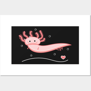 Funny axolotl Posters and Art